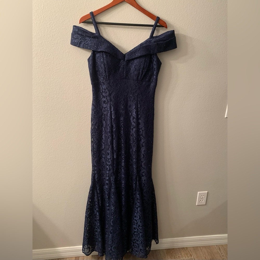 R&M Richards Navy Blue Gown